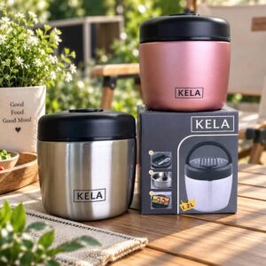 Cặp lồng giữ nhiệt dung tích1200ml Kela màu hồng/inox