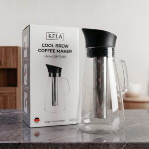 Bình Nước Thủy Tinh Kèm Lõi Lọc KELA 800ml & 1.8L Không Chứa BPA, Thương Hiệu Đức
