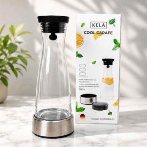 Bình thủy tinh Borosilicate giữ lạnh dung tích 1200ml cao cấp, chính hãng KELA