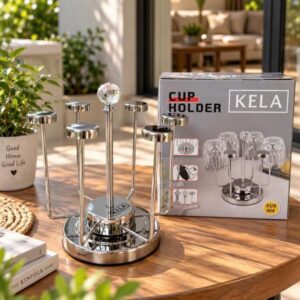 Giá úp cốc xoay 360° Kela thiết kế gọn gàng, sang trọng