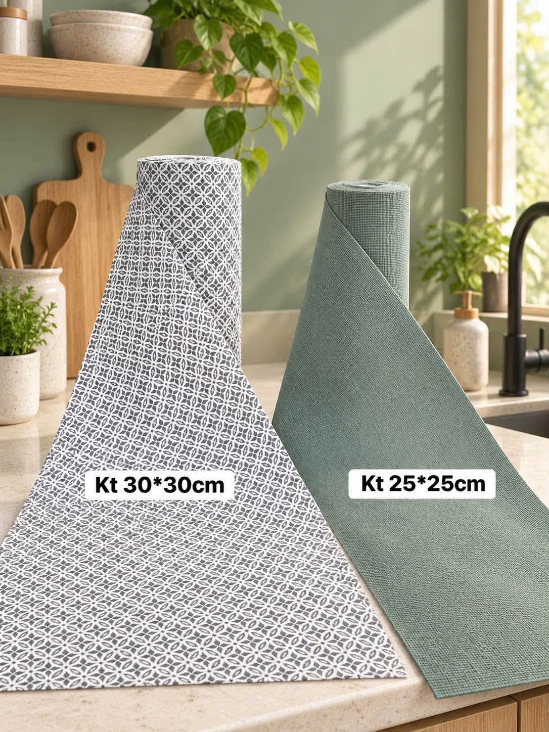 Cuộn khăn vải lau bếp, khăn đa năng kích thước 30x30cm cao cấp - Ảnh 3