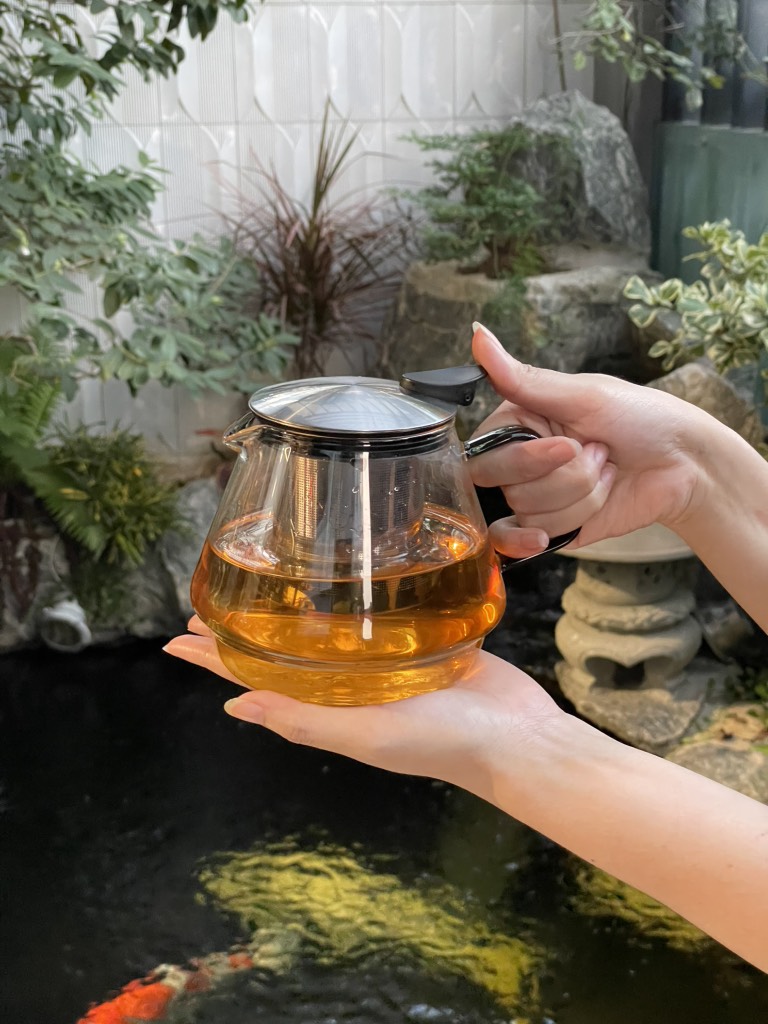 Ấm pha trà thủy tinh Kela 800ml – kèm lõi lọc tiện dụng - Ảnh 4