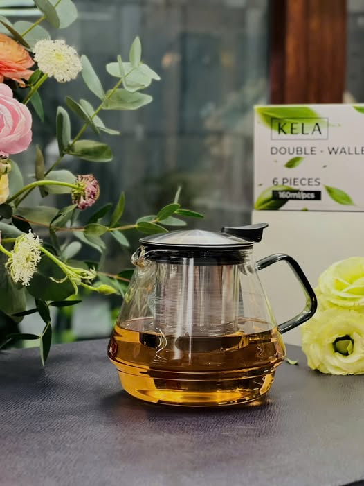 Ấm pha trà thủy tinh Kela 800ml – kèm lõi lọc tiện dụng - Ảnh 6